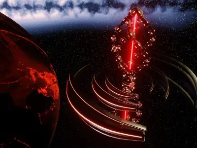 UFO 3 Spiral Spaceship - Ovni - Flying Saucer 3D model