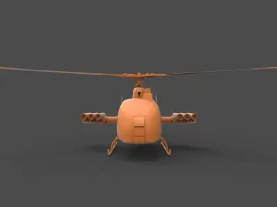 SA 342 3D print model