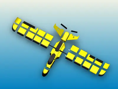 RC PLANE BIG WHALE FPV REMOTE CONTROL 3D print model