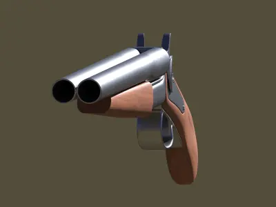 Short shotgun 3D model
