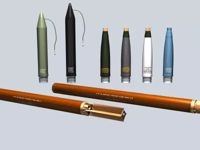 FZ Unguided Rockets 3D model