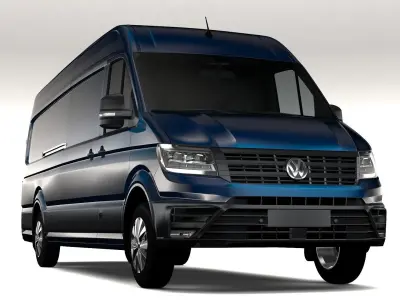 WV Crafter Van L4H2 2017 3D model