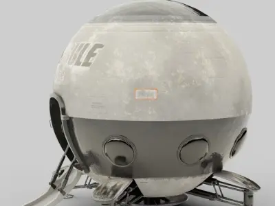 Capsule Corp Space Pod 3D model