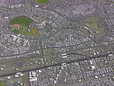 Faridabad Low-poly 3D model