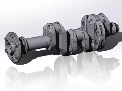Crankshaft Assembly Lycoming IO-390 3D model
