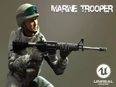 Marine Trooper Unreal Engine 3D model