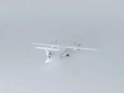 CanaryFly Airlines ATR 42 Free 3D model