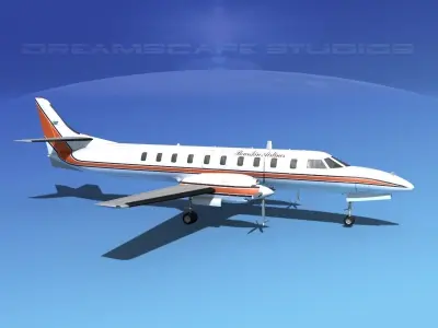 Swearingen SA226 Bearskin Airlines 1 3D model