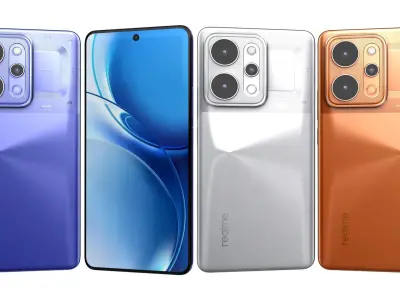 Realme P4 Power 5G All Colors 3D model