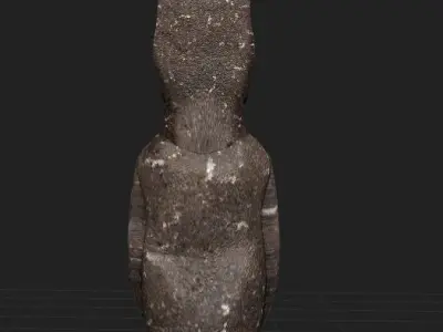 Easter Island Moai Statue High Poly 3D model