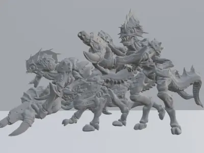 The Armed Gaunt Xenos 3D print model