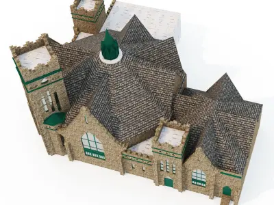 Greenwood Baptist Church 3D model