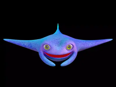 Manta Ray RIG 3D model