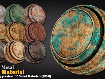Rust Metal Smart Material Substance 3d Painter Texture
