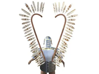 Hussaria Armor real replica Free 3D model