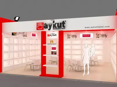 Exhibition Stand - ST0041 3D model