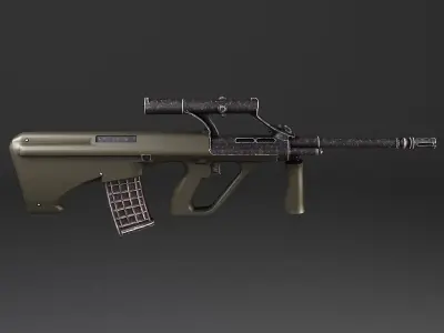Steyr Aug A1 assault rifle 3D model
