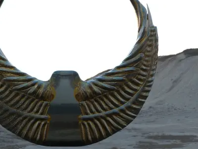 Eagle Sculpture 3D model