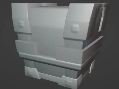 Scifi Treasure 3d model Low-poly 3D model