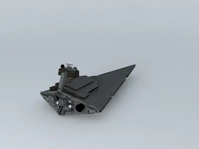 Imperial 1 star class destroyer - Star Wars Free 3D model