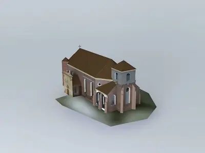 Church. Assumption of the Blessed Virgin Mary St St John the ... Free 3D model