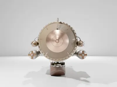 Airship High-Poly Stylized Steampunck Free 3D model