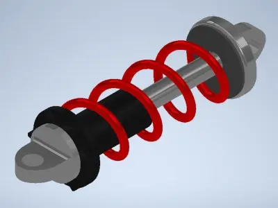 Shockbreaker coil spring 3D model