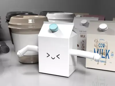 Kosuki Kopi Susu Soda 3D Product Animation 3D model