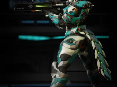 Liv - SpecOps Wolf Low-poly 3D model