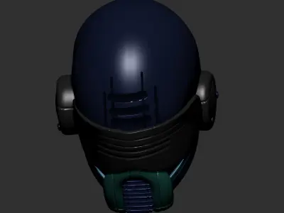 helmet high poly sculpt 3d printable 3D model