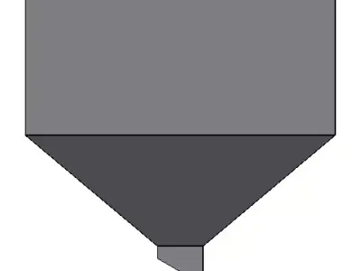 Tolva grain silo icon 3D model