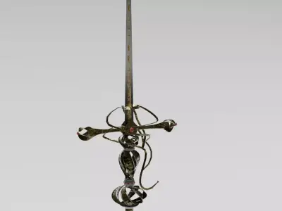 rapiers set 3d model 3D model