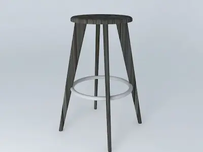 High Stool Jean Prouvé 1942 Free 3D model