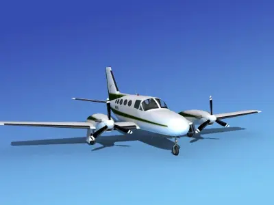 Cessna 425 Conquest I V04 3D model