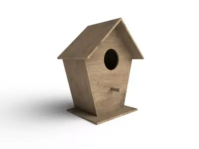 Bird House M01 Low-poly 3D model