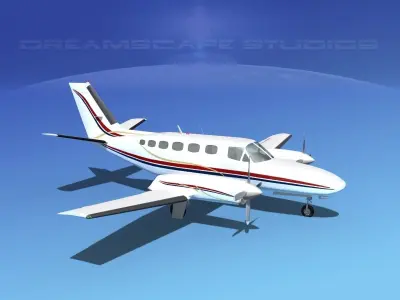 Cessna 441 Conquest II V01 3D model