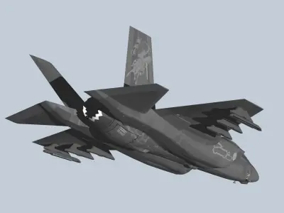 Japan Air Self-Defense Force F-35B early model 3D model