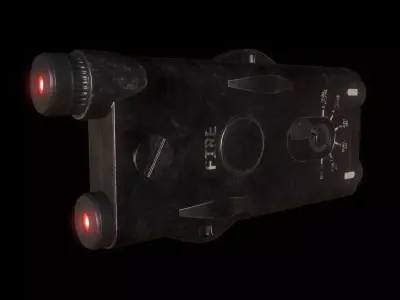Weapon Laser Sight for Games Low-poly 3D model