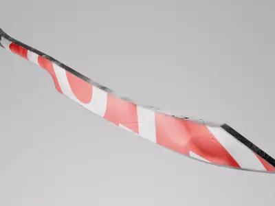 Stop Sign Machete 3D model