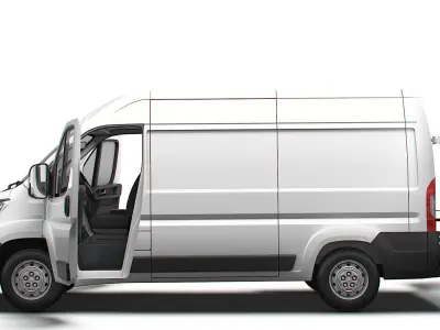 Citroen Jumper Van L2H2 HQ Interior 2023 3D model