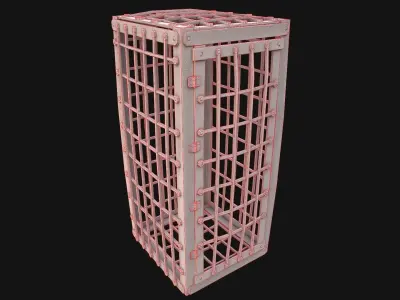 Medieval Prison Cells Low-poly 3D model