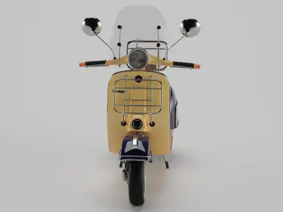 Vespa 5 Motorbike 3D model