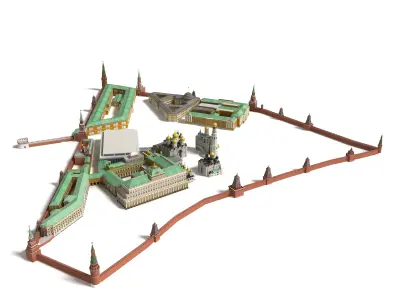 Kremlin Moscow 3D model