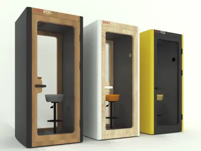 BUSYPOD Office Phone Booth Free 3D model