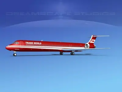 McDonnell Douglas MD-90 TWA 1 3D model