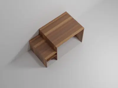 Modern PBR Computer Table  Free low-poly 3D model