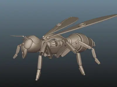 Wasp robot 3D model