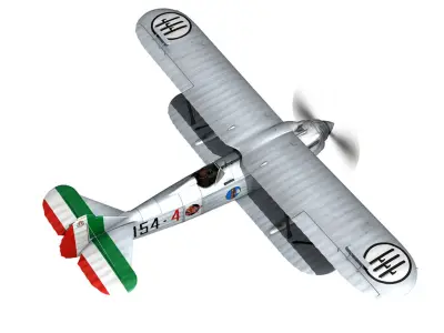 Fiat CR 32 - Italy Airforce - 154 Squadriglia 3D model