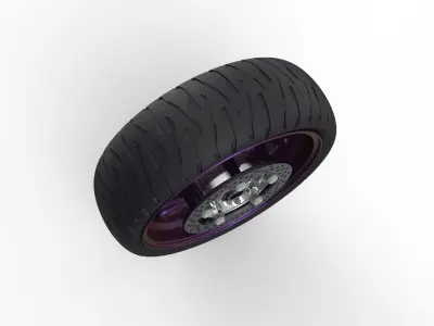 Motorcycle Wheels 3D model