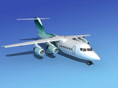 BAe 146-100 Corporate 1 3D model